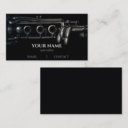 クラリネット 名刺 (正面/裏面)