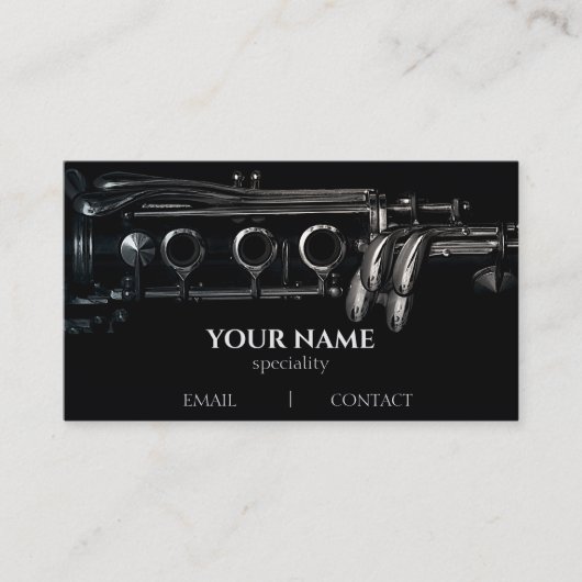 クラリネット 名刺 (正面)