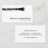 クラリネット 名刺 (正面/裏面)