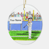 クラリネット – 女性 セラミックオーナメント (左)