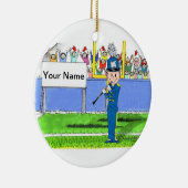 クラリネット – 男性 セラミックオーナメント (右)