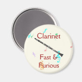 クラリネット：高速で激しいマグネット マグネット (正面/裏面)