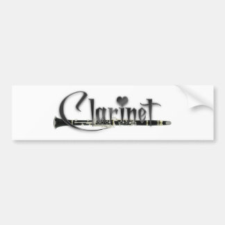 クラリネットI愛クラリネット バンパーステッカー