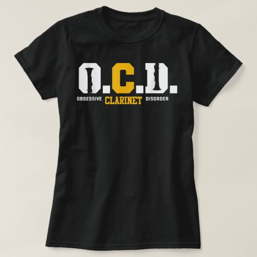 クラリネティストおもしろいクラリネットプレイヤージョークClarinet4 Tシャツ (デザイン正面)