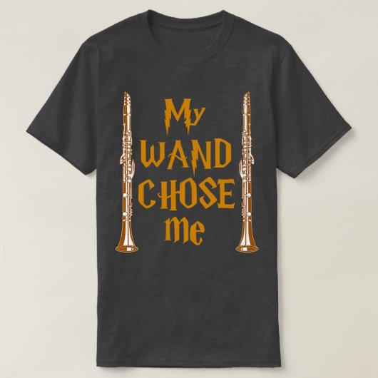 クラリネティストおもしろいクラリネット Tシャツ (デザイン正面)