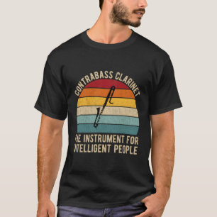 クラリネティストのためのコントラバスのクラリネットプレーヤー Tシャツ
