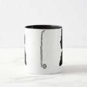 クラリネティストのアントン·スタドラーと作曲家のモーツァルト·マグ マグカップ (中央)