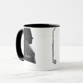 クラリネティストのアントン·スタドラーと作曲家のモーツァルト·マグ マグカップ (正面左)