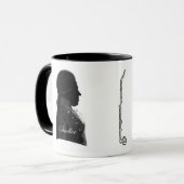 クラリネティスト・アントン・シュタドラーと作曲家モーツァルト・マグ マグカップ (正面左)