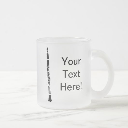 クラリネパーソナライズされたット フロストグラスマグカップ (右)