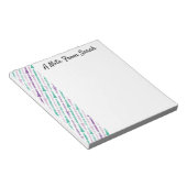 クラリネパーソナライズされたプレイヤーギフト楽器テーマ ノートパッド (アングル)