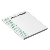 クラリネパーソナライズされたプレイヤーギフト音楽テーマ ノートパッド (アングル)