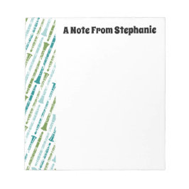 クラリネパーソナライズされたプレイヤーギフト音楽テーマ ノートパッド