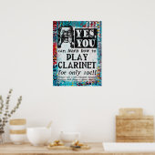 クラリネ遊スポスタおもしろい- Vintage Ad ポスター (キッチン)