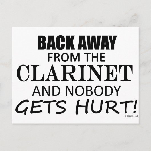 クラリネ遠くにットから戻る ポストカード (正面)