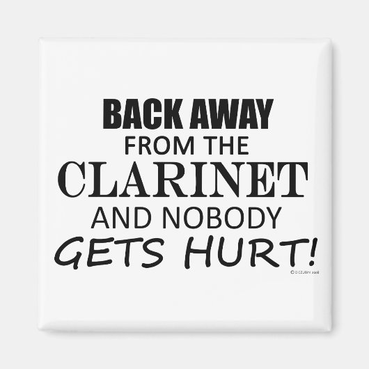 クラリネ遠くにットから戻る マグネット (正面)