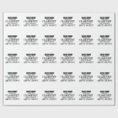 クラリネ遠くにットから戻る ラッピングペーパー (フラット)