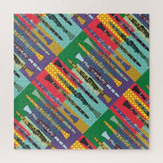 クラリパターン(の模様が)あるネット ジグソーパズル (縦)