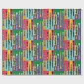 クラリパターン(の模様が)あるネット ラッピングペーパー (フラット)