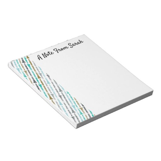 クラリパーソナライズされたネットミュージシャン先生プレーヤーギフト ノートパッド (アングル)