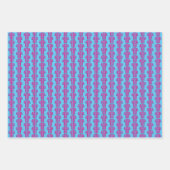 クラレットとブルーのサッカーシャツ ラッピングペーパーシート (正面)