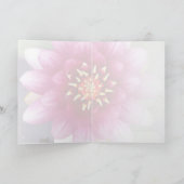 クラレットカラーウォーターリリーグーティングカード カード (内部)