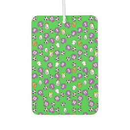 クラレット&ブルーのストライプのユニフォームが付いたフットボールテーマ カーエアーフレッシュナー