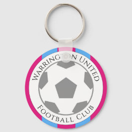 クラレット&ブルーサッカークラブ キーホルダー