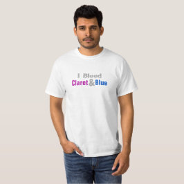 クラレット&ブルーサッカーファン Tシャツ