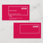 クラレリニエヴィティテンカルテ 名刺 (正面/裏面)