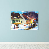 クラレンスガニオンアケベックヴィレッジ キャンバスプリント (インサイチュ (ウッドフロア))