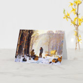 クラレンスガニョン – ロンリービレッジグリーティングカード カード (黄色い花)