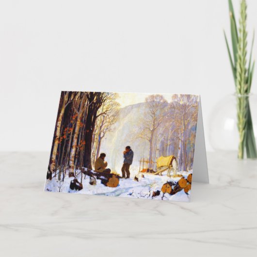 クラレンスガニョン – ロンリービレッジグリーティングカード カード (正面)