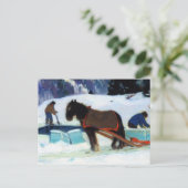 クラレンス・ガニョン氷切り シーズンポストカード (スタンド正面)