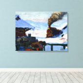 クラレンス・ガニョン – ザ・トレイン・ベイサン・ポール キャンバスプリント (インサイチュ (ウッドフロア))