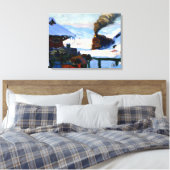 クラレンス・ガニョン – ザ・トレイン・ベイサン・ポール キャンバスプリント (インサイチュ (寝室))