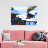 クラレンス・ガニョン – ザ・トレイン・ベイサン・ポール キャンバスプリント (インサイチュ (リビング))