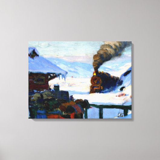 クラレンス・ガニョン – ザ・トレイン・ベイサン・ポール キャンバスプリント (正面)