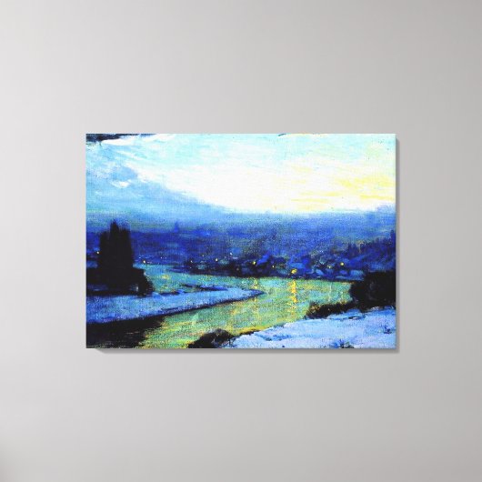 クラレンス・ガニョ絵画ンの、トワイライト、1913年 キャンバスプリント (正面)