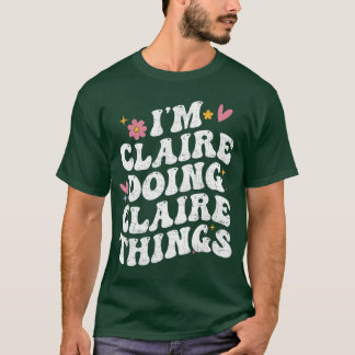 クラレールがクラレールらしいことをしてる レトロでグルーヴィーなパーソナル Tシャツ