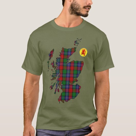 クランのキルゴア[編集]タータンチェックマップ Tシャツ (正面)