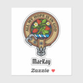 クランのフレーザークレスト上の狩りタータンチェックシール シール (シート)