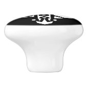 クランのレズリークレストバッジドロワーの引き出し セラミックノブ (側面)