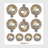 クランの城紋章のステッカーセット シール (シート)