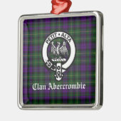 クランアバクロムビークレストバッジ&タータンチェック メタルオーナメント (左)
