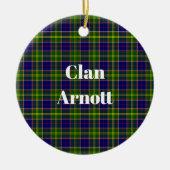 クランアルトタータンチェック セラミックオーナメント (正面)