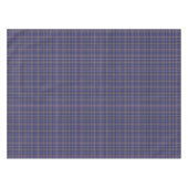 クランアレクサンダータータンチェックブルーとパープルプレイド テーブルクロス (正面(横))