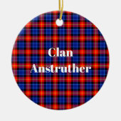 クランアンストラザータータンチェック セラミックオーナメント (正面)