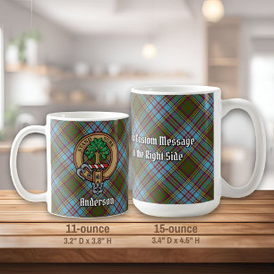 クランアンダーソンのクレストオーバータータンチェック コーヒーマグカップ