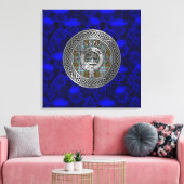 クランアンダーソンのクレスト&タータンチェックノットオンティスル キャンバスプリント (インサイチュ (リビング))